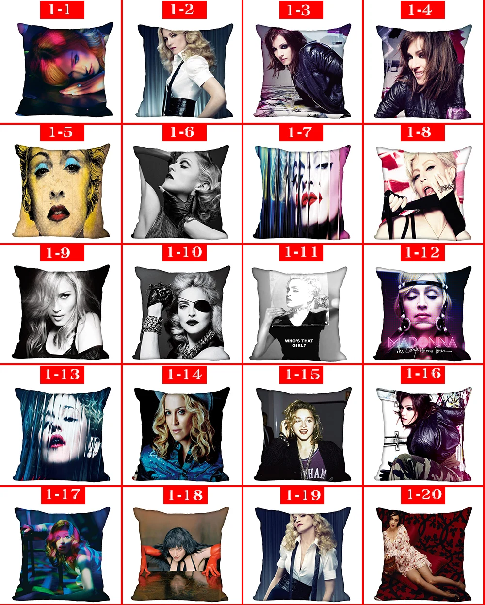 Madonna Подушка Чехол для дома декоративный чехол на подушки невидимые молнии Подушка Чехол s 40X40,45X45 см