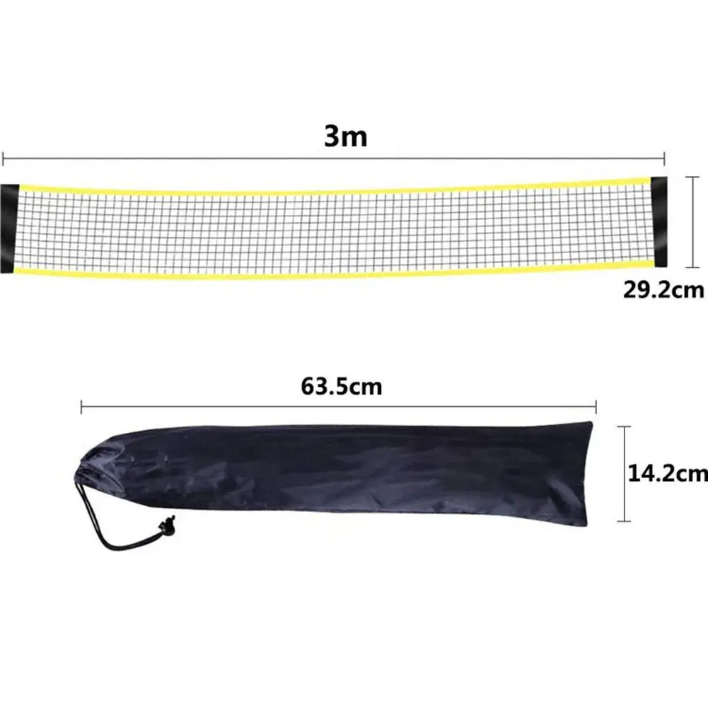 

Portable 300cm Outdoor Indoor Standard Badminton Training Game Net with Stand
