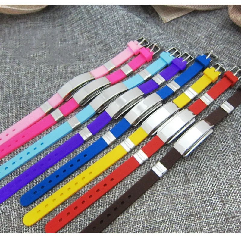 Резиновый силиконовый браслет из нержавеющей стали регулируемая горка много