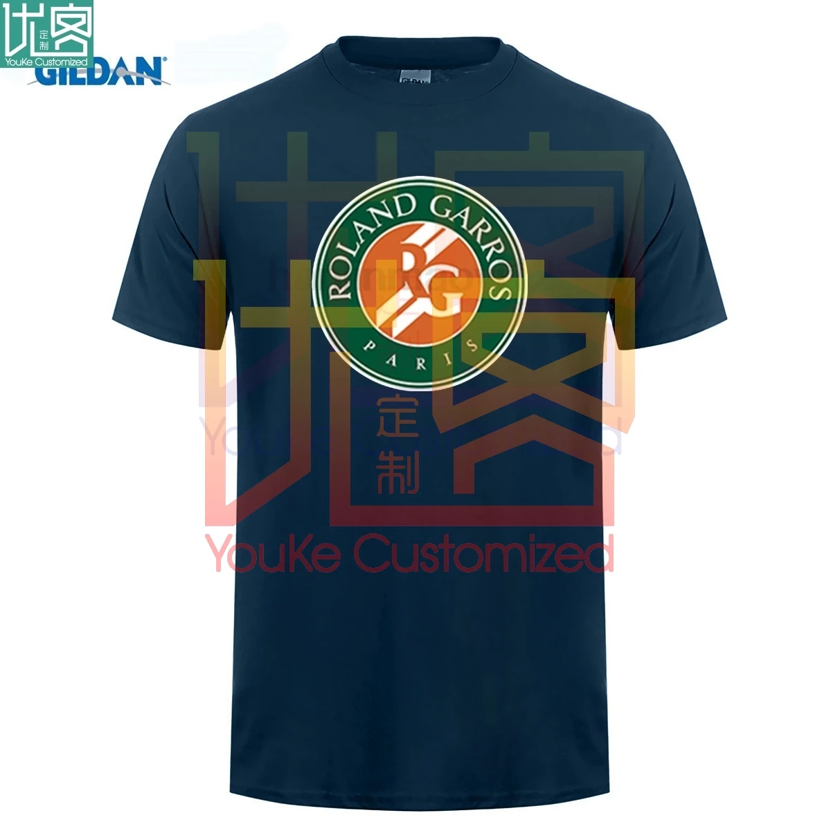 Французский открытый стадион футболка с коротким рукавом из красной глины Roland