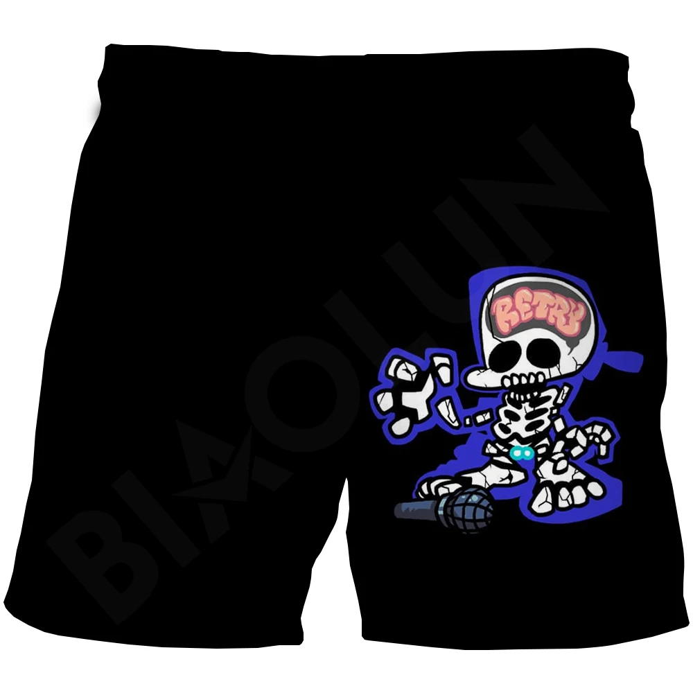 

Children Summer Swimwear Shorts Swimsuit Kids Breathable 3D Printing Beach Shorts Cartoon Swimming Trunks Music Games Clothing