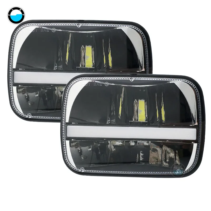 Фара светодиодная для Jeep Wrangler YJ Cherokee XJ H6054 H5054 H6054LL 69822 6052 6053 5x7 дюймов|truck light|h4