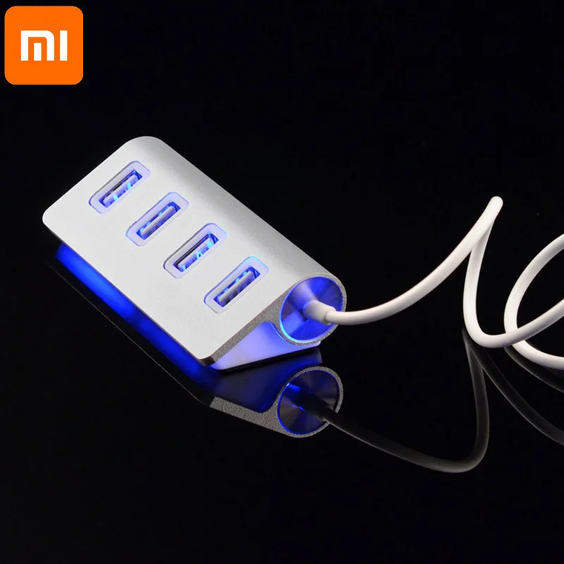 

Высокоскоростной USB-разветвитель Xiaomi с 4 портами и синей светодиодной подсветкой