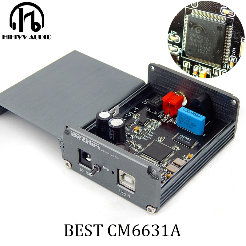HiFi аудио USB декодер CM6631 к коаксиальному оптическому волокну лучшее I2S / SPDIF