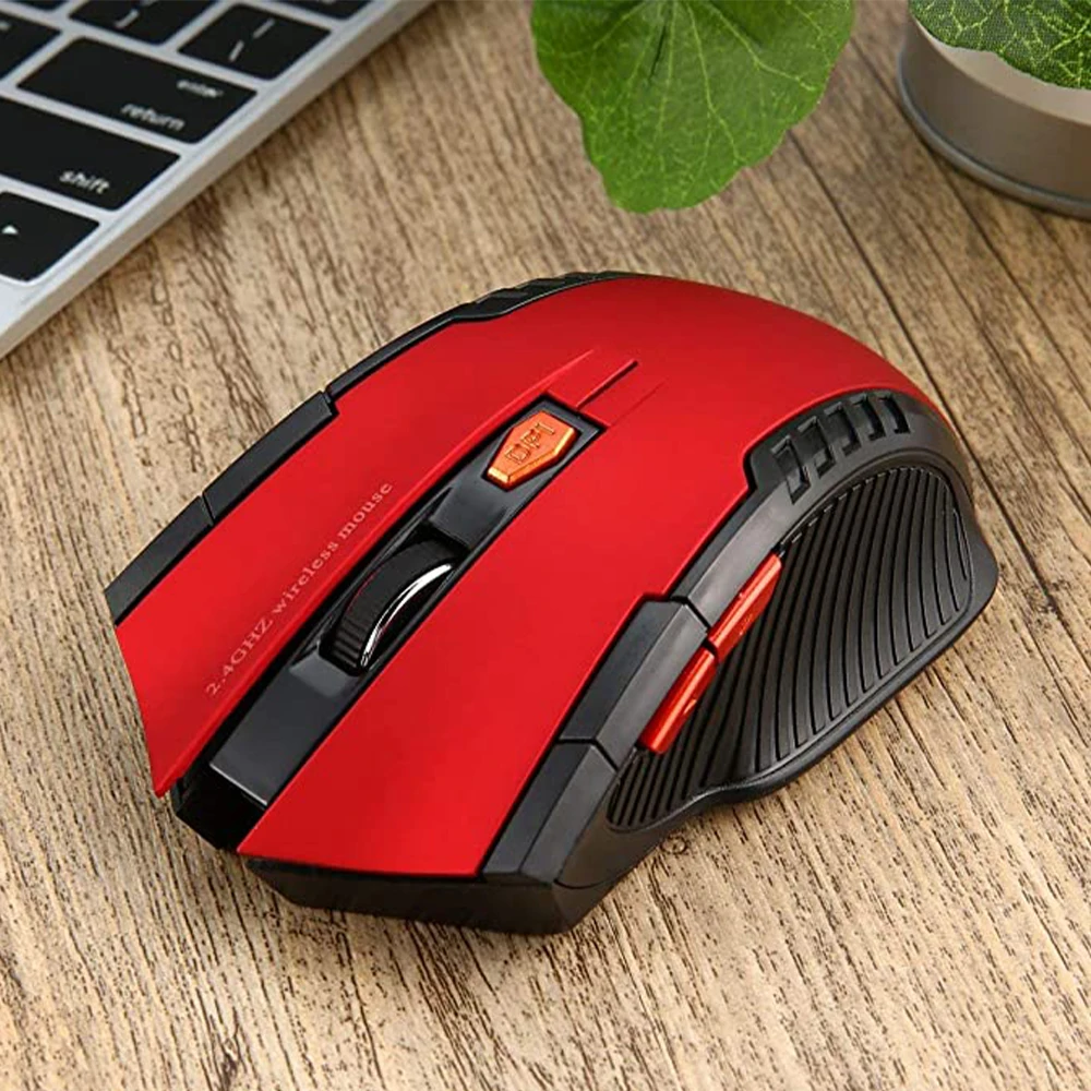 

Portable Wireless Mouse 2.4GHz Wireless Mouse with 6 Button 1600 DPI Optical Engine Mice for Home Office Game