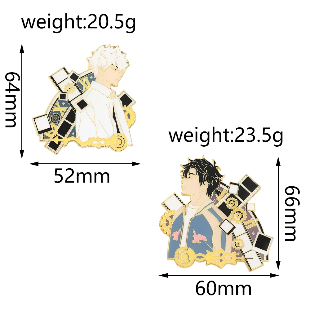 Аниме тайм агент брошь мультфильм металлический значок Косплей вечерние