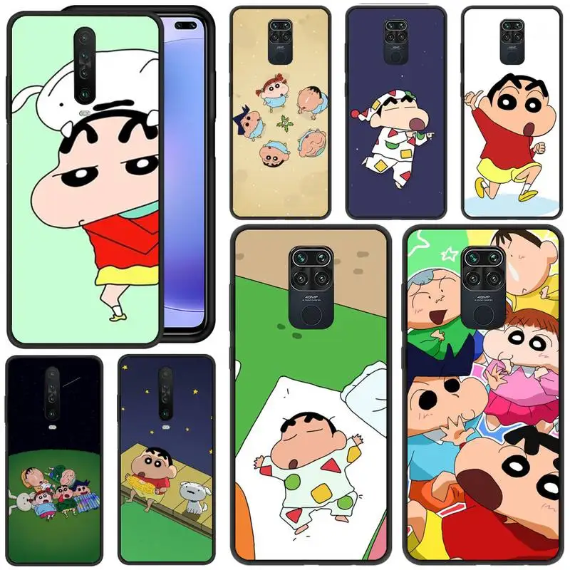 

Cartoon Crayons Shin cute Chan Phone Case For Redmi 5 6 Plus K 7 8 9 20 30 X A Pro Note 4 5 6 7 8 9 S X A Phone Cover Coque