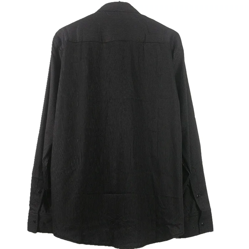 Hombre Camisa Masculina, осенняя Хлопковая мужская рубашка с длинным рукавом, молодежные модные повседневные рубашки в полоску, Camisas, мужская рубашка, мужская одежда