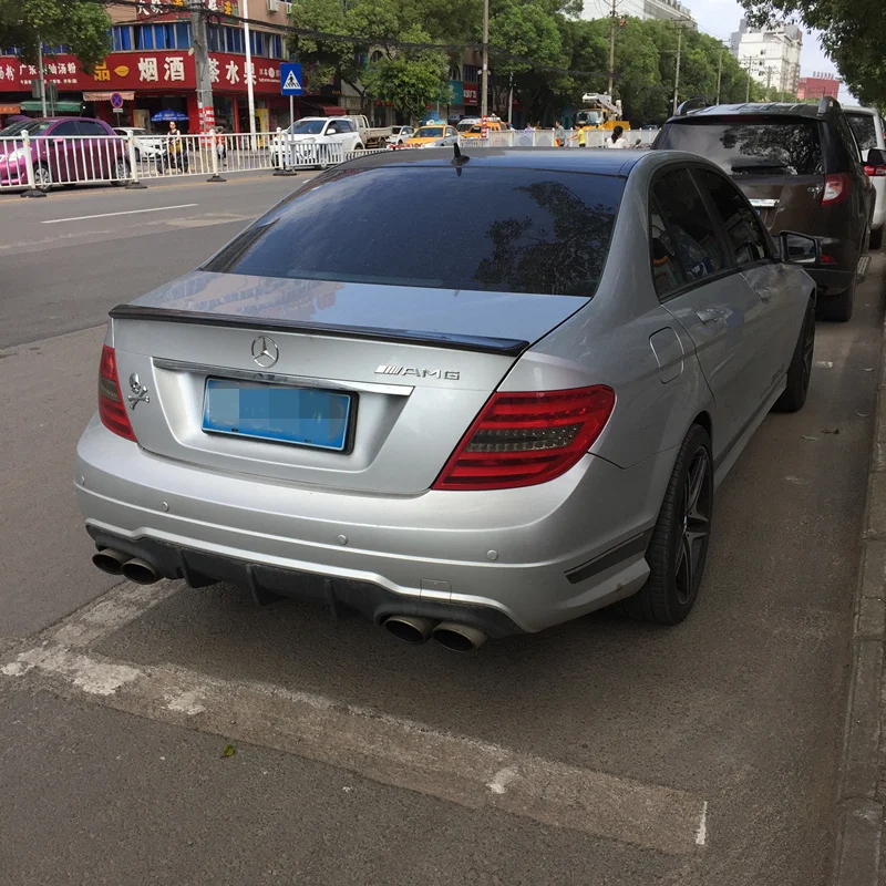 Спойлер для Mercedes Benz W204 C280 C200 C260 C300 AMG из АБС пластика спойлер багажника заднего