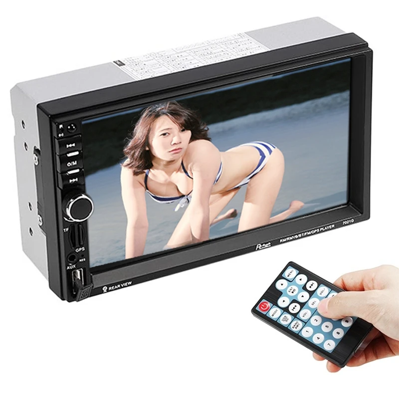 Новинка 7021G 7 0 &quotHD 2 Din автомобильный стерео MP5/WMA плеер GPS навигация громкой связи