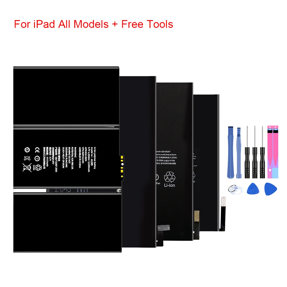 Запасная батарея для iPad 1 2 3 4 5 6 air Air A1474 A1475 A1485 A1547 A1566 A1567 A1315 A1219 A1337 A1395 A1396 A1397 +