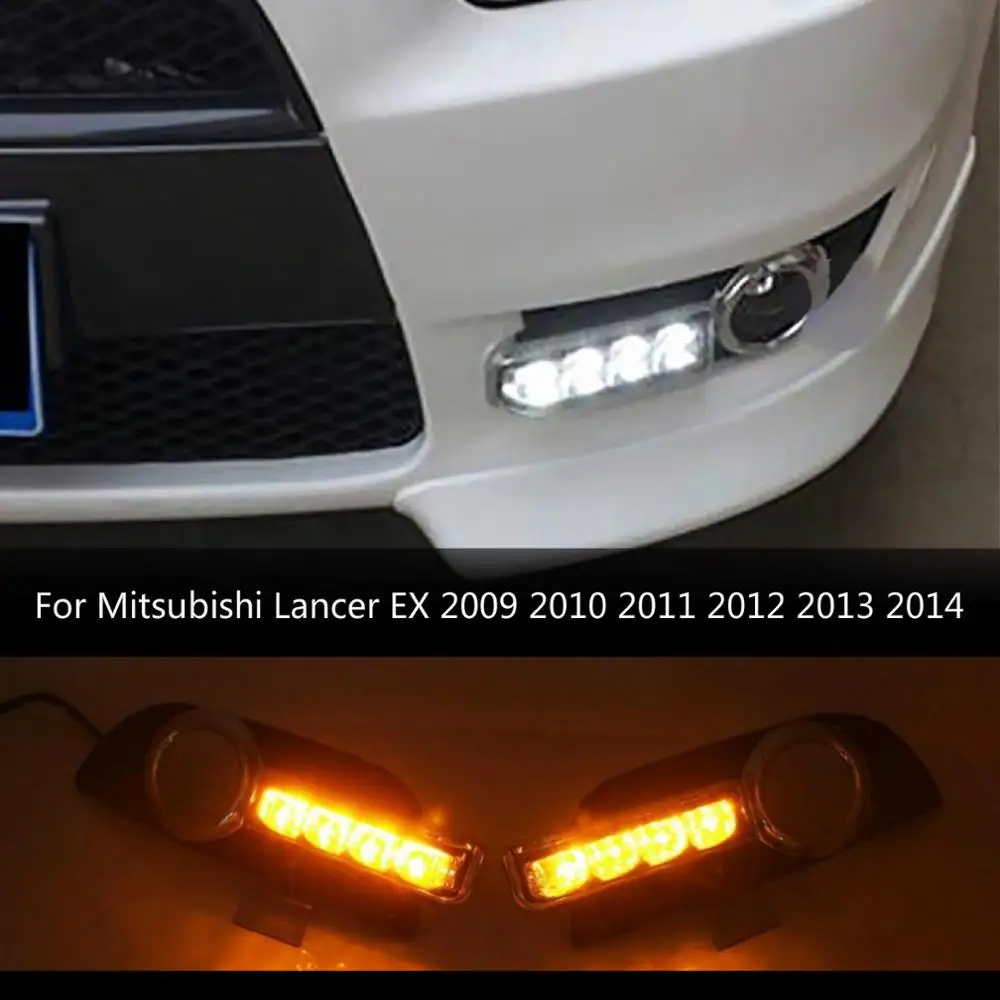 Дневные ходовые огни противотуманные фары 1 комплект для Mitsubishi Lancer EX 2009 2010 2011 2012