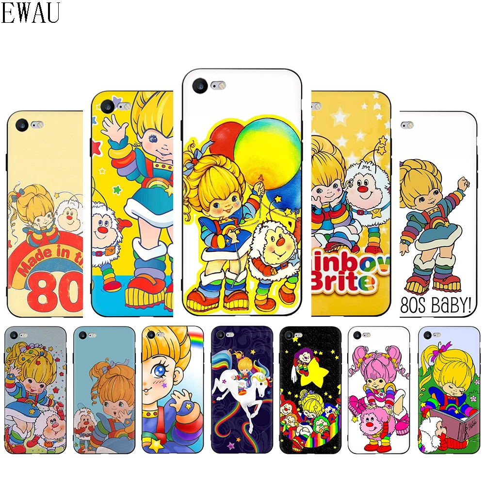 Силиконовый чехол Rainbow Brite для iphone 5 5s SE 2020 6 6s 7 8 Plus X XR XS 11 Pro Max|Чехлы-накладки| |