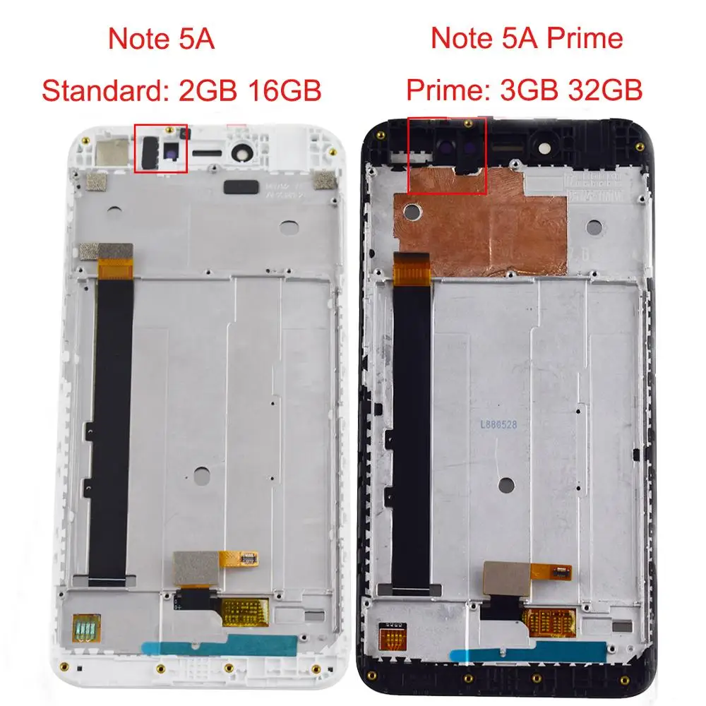ЖК-дисплей для Xiaomi Redmi Note 5A Y1 / Lite Prime сенсорный ЖК-экран с дигитайзером в сборе