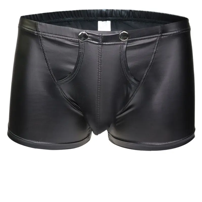 Искусственная кожа с низкой посадкой Для Мужчин's шорты-боксеры сексуальное
