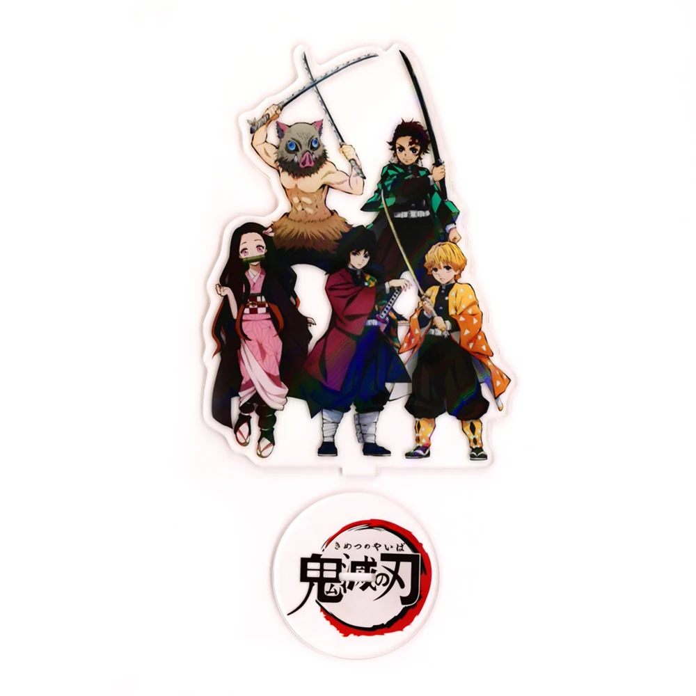 

Kimetsu no Yaiba Demon Slayer Tanjirou Nezuko Zenitsu Inosuke Giyuu acrylic standee figurines desk decoration cake topper anime