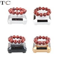 jewelry watch ring phone stand display jewelry organizer 360 turntable rotating hard display stand solar showcase