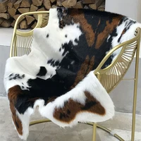 cow animal printed carpet chair throw rug anti slip living room lounge mat decor home decor imitation leather nonslip mat