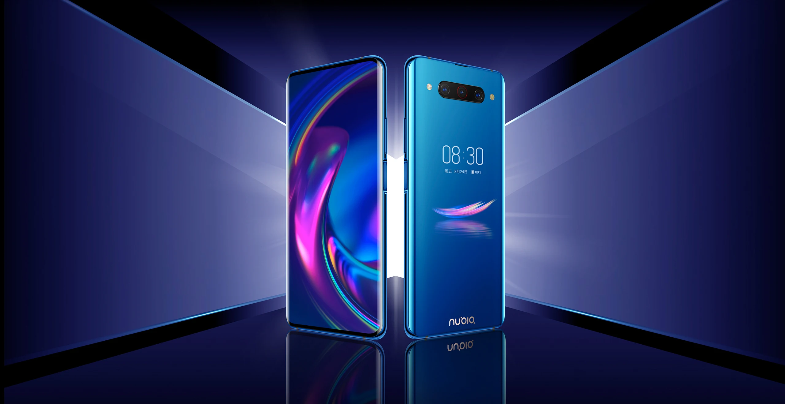 Nubia Z20 6,42+ 5,1 дюймовый смартфон с двойным экраном 8 ГБ ОЗУ 128 Гб ПЗУ Snapdragon 855 Plus Quick Charge 4,0 4000 мАч 48MP мобильный телефон