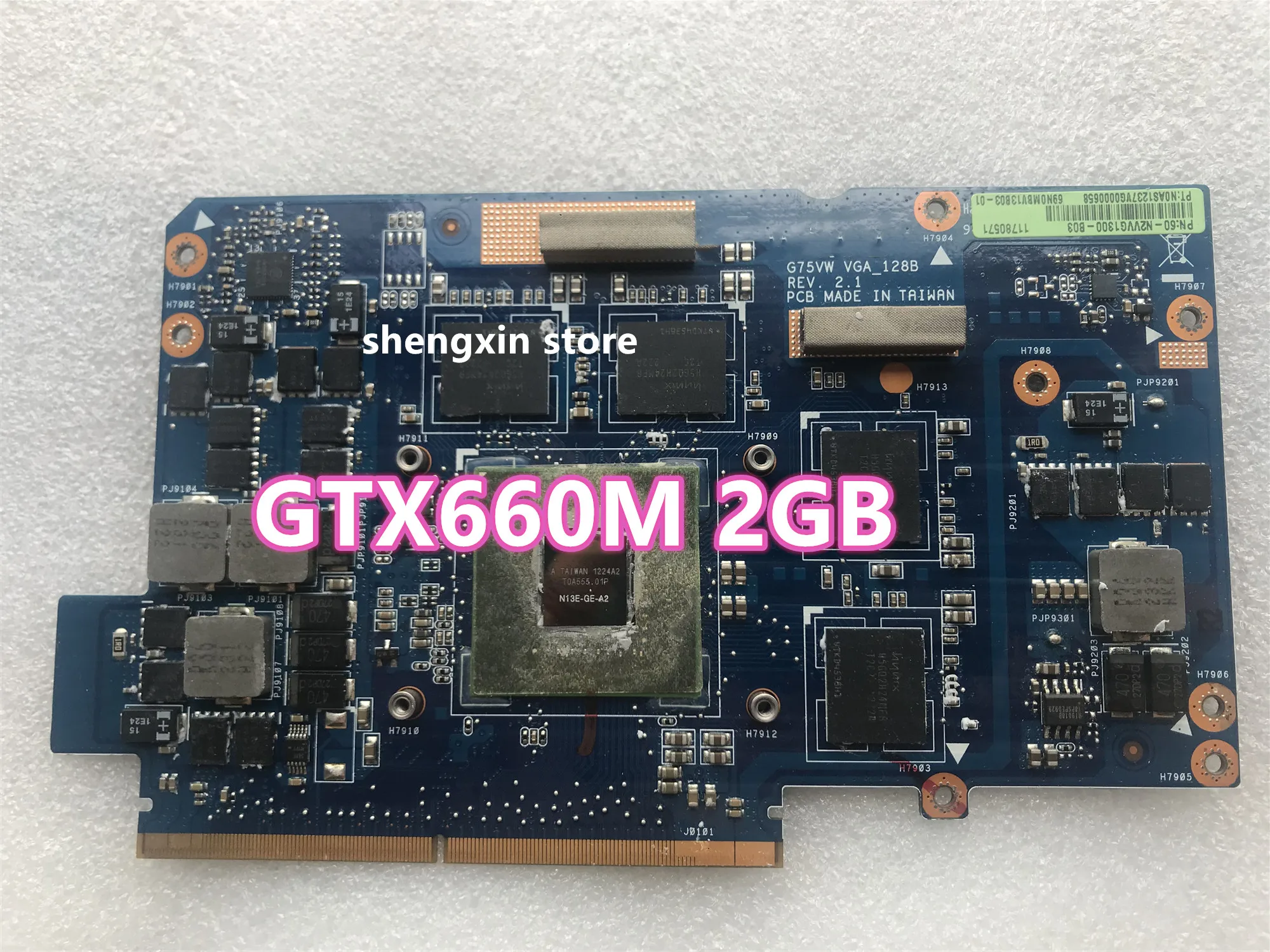 

For ASUS G75V G75VW 2GB GTX660M GTX 660M N13E-GE-A2 Graphic Display card test 100%