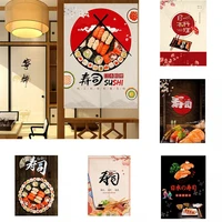 japanese style sushi shop door curtain fabric store decorative partition curtain kitchen cloth geomantic curtain