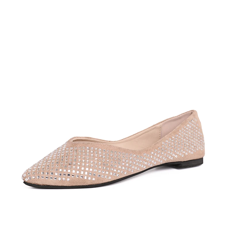 Женская обувь на плоской подошве Элегантные модные женские балетки с острым