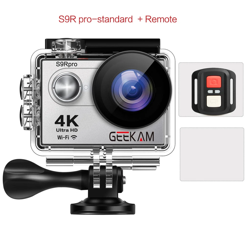 GEEKAM S9Rpro Экшн-камера Ultra HD 4K 30fps 16MP WiFi 2," Подводный Водонепроницаемый шлем видеокамера s Спортивная камера - Цвет: GK-S9RproS
