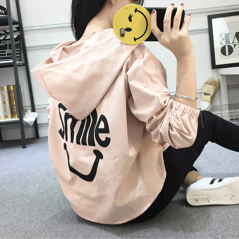 

Jackets Women Harajuku Hooded Loose All-match Comfortable Students Spring Fashion Leisure Femme Clothing Korean Popular Simple