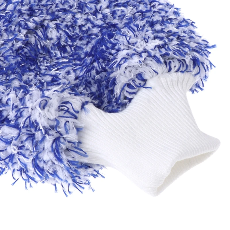 

Car Care Glove Plush Soft Microfibre Wash Mitt Microfiber Car Cleaning Detailing W91F