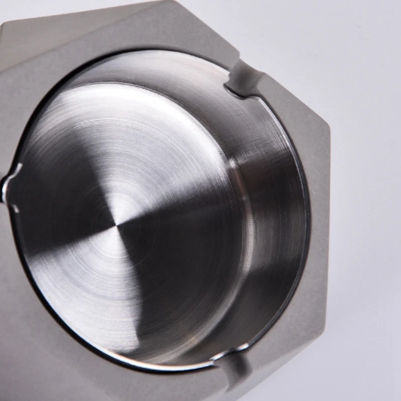 

Creative Cement Ash Tray Stainless Steel Ashtray Desktop Ash Holder Tray Home Decoration