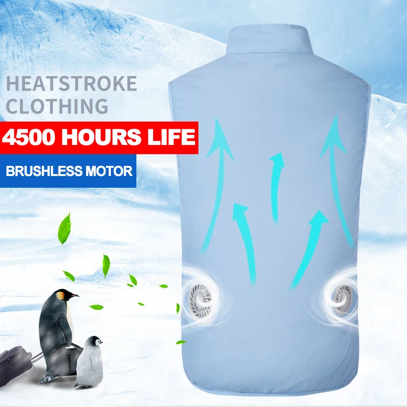 PARATAGO летний костюм для вентилятора мужской охлаждающий жилет Женская умная