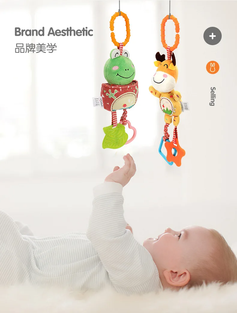 Детские погремушки 4 шт./компл. плюшевая зверушка-висит мобильных телефонов