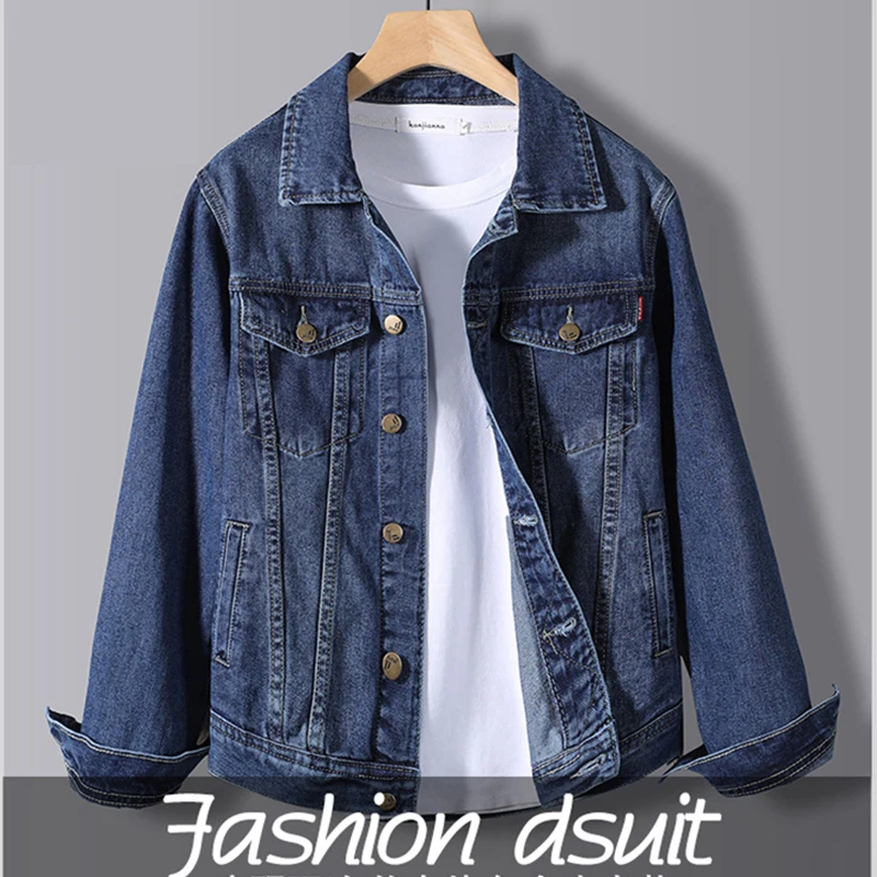 2021 Spring and autumn New Men's Denim Jacket Male Korean Version of The Trend Handsome Outer Clothes Student Jacket Men