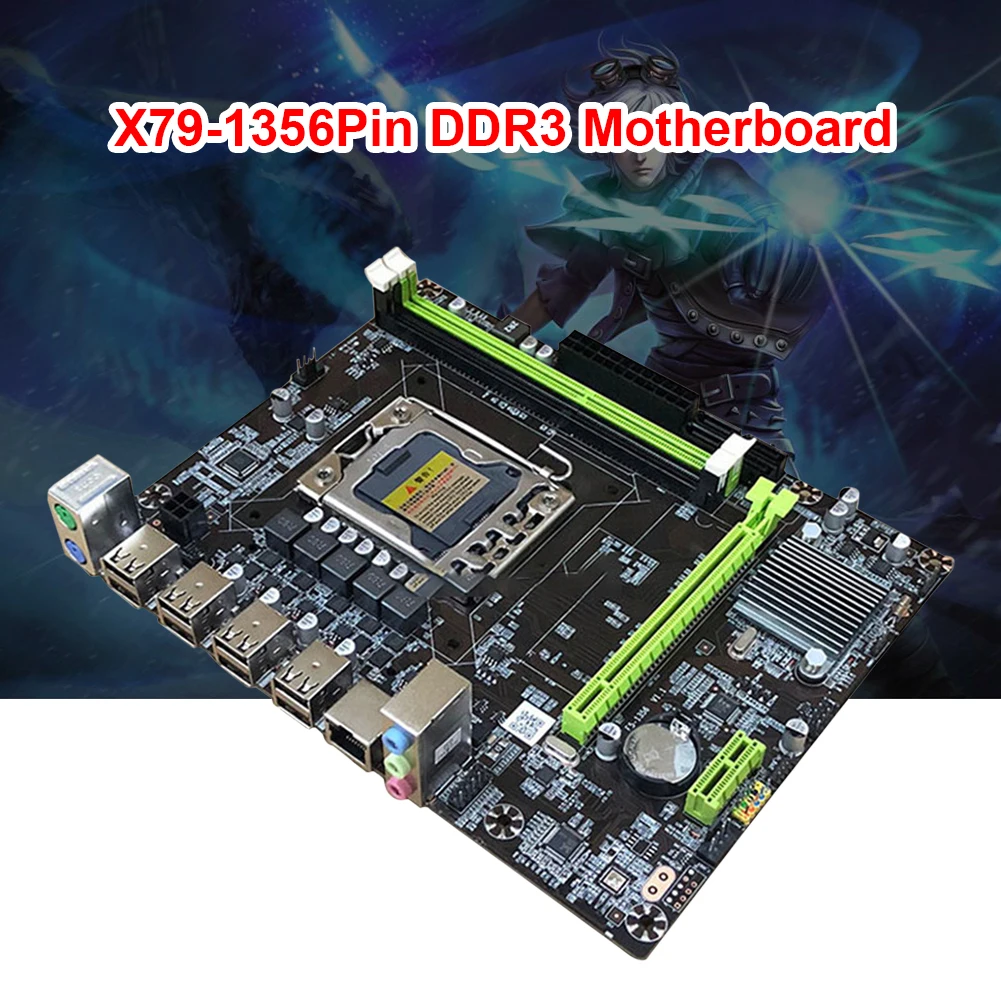 X79-1356 Motherboard Set 8G Dual Channel Mainboard for Intel Desktop Supports E5-2430 CPU ECC DDR3 Memory PCI Express 16X | Компьютеры и