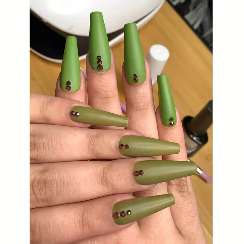 100 шт./кор. гроб накладные ногти искусство белый/прозрачный/бежевого цвета на