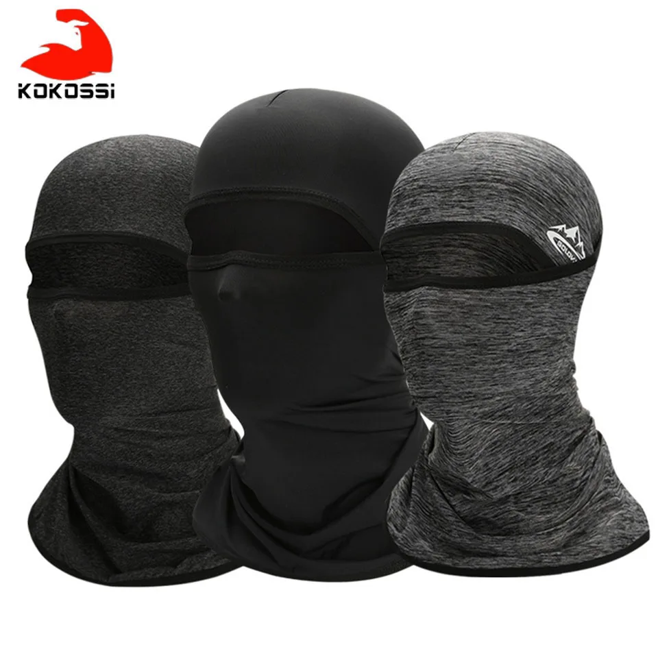 

Охлаждающие головные уборы для велоспорта KoKossi, шарфы, мужские, дышащие, защита от пота, маска для лица, летние спортивные шапки-Балаклавы дл...