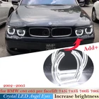 Для BMW E66 E65 предварительно 745i 745Li 760Li 760i 2002  2005 DTM Стиль с украшением в виде кристаллов светодиодный Ангельские глазки гало кольца светильник наборы головной светильник