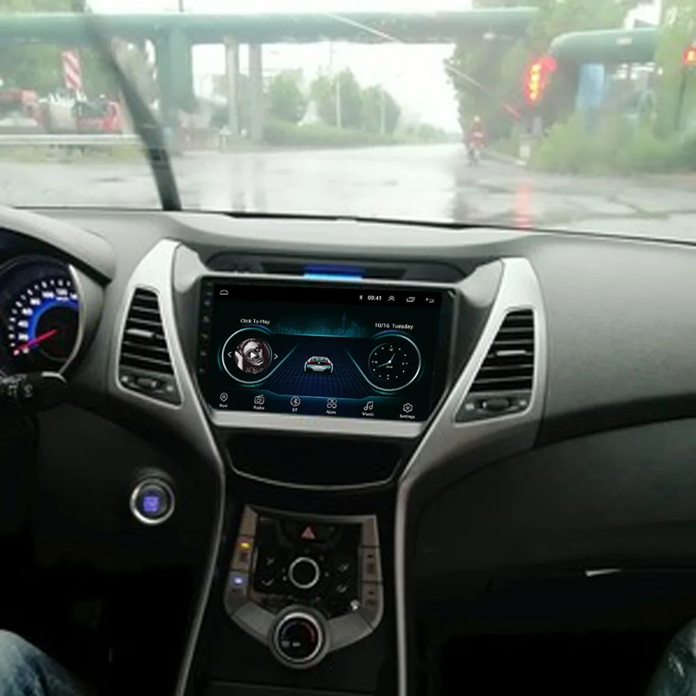 Android 10 1 для HYUNDAI ELANTRA Avante 2011 2012 2013 2014 2015 мультимедийный стерео автомобильный DVD