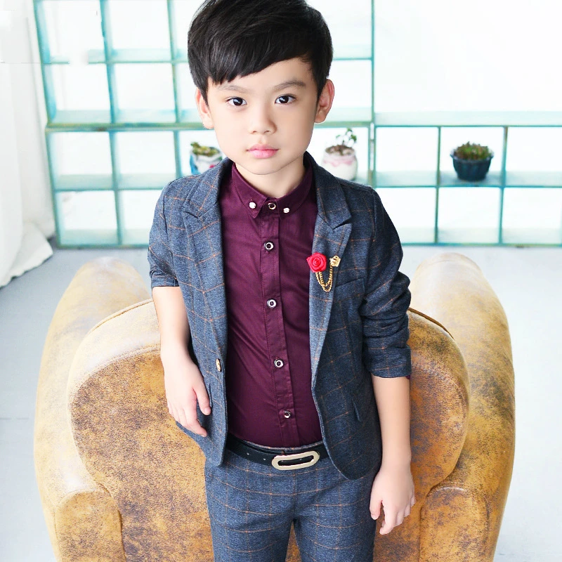 Детская одежда Детские комплекты для мальчиков осенний Детский костюм в