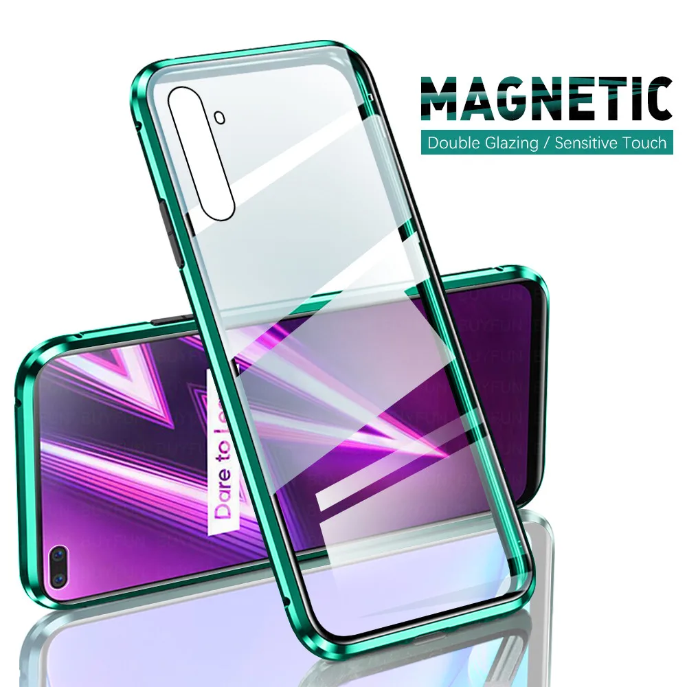 Чехол с магнитной застежкой на 360 ° для oppo realme 6 pro realmy raelme realmi 5 5i двусторонний