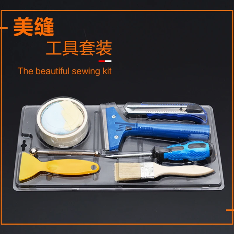 Керамический инструмент для укладки швов Beauty Seam Agent Tool Caulking Set Floor Gap Repair Beautiful Sewing Kit Pressed Trim Ball Scraper Knife On.