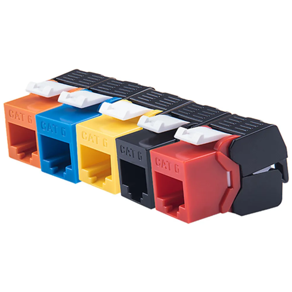 5 шт. RJ45 разъем Cat5e Cat6 Cat6A гнездовой Ethernet обжимной сетевые модули инструмент