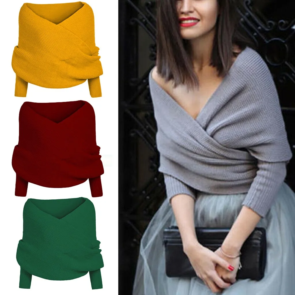 hats 2020 Spring Winter New Women Solid Scarf Sleeve Crochet Knit Soft Shawl Thicken Scarves Shawls winter scarf new#N27 | Аксессуары