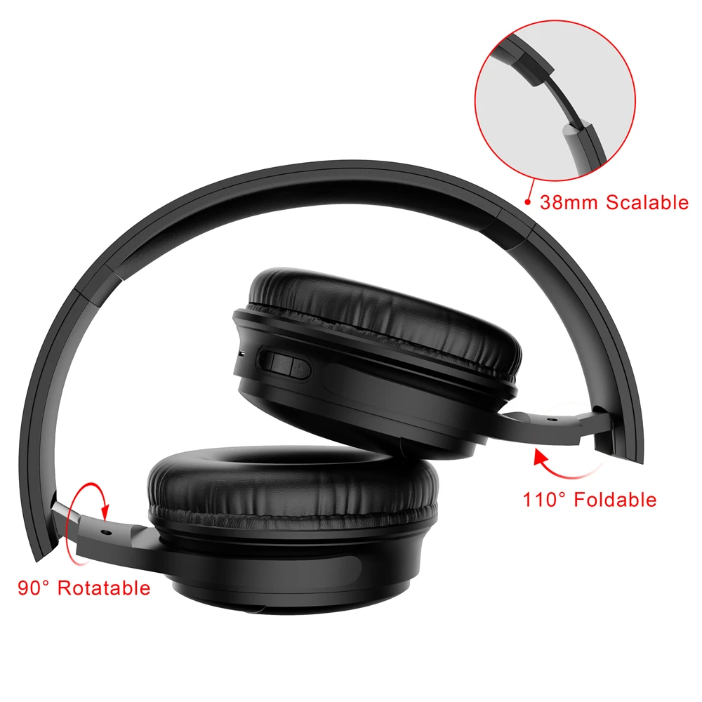 

H1 Pro Bluetooth Headphones HIFI Stereo Wireless Earphone Gaming Headsets Over-ear Noise Canceling with Mic Support TF Card