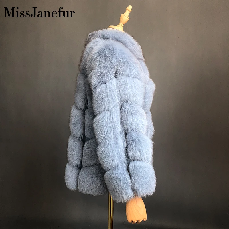 Роскошные куртки и пальто из натурального Лисьего меха с воротником лисьего для