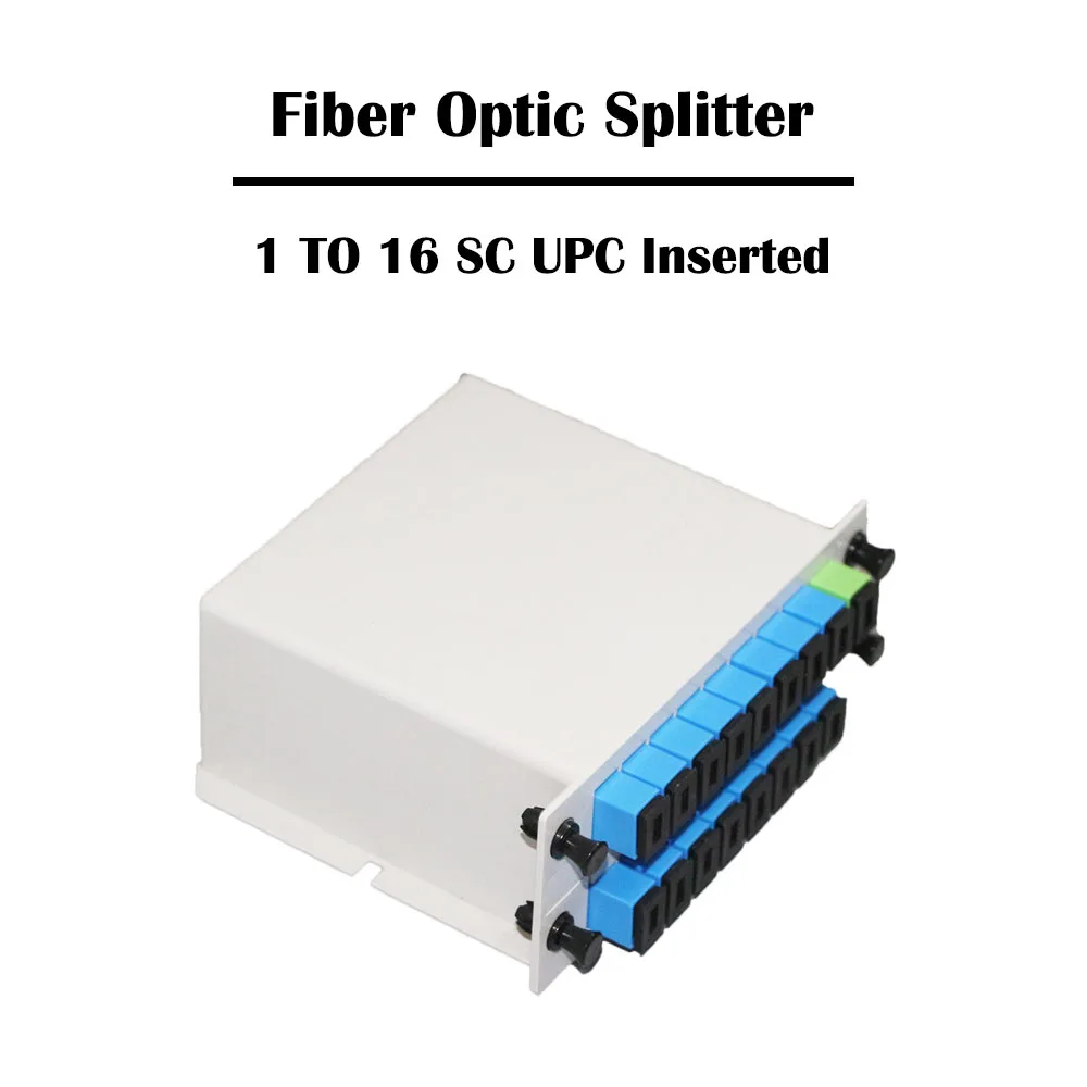 1 до 16 SC UPC/SC APC SM вставляемый волоконный сплиттер 1x16 одиночный режим для