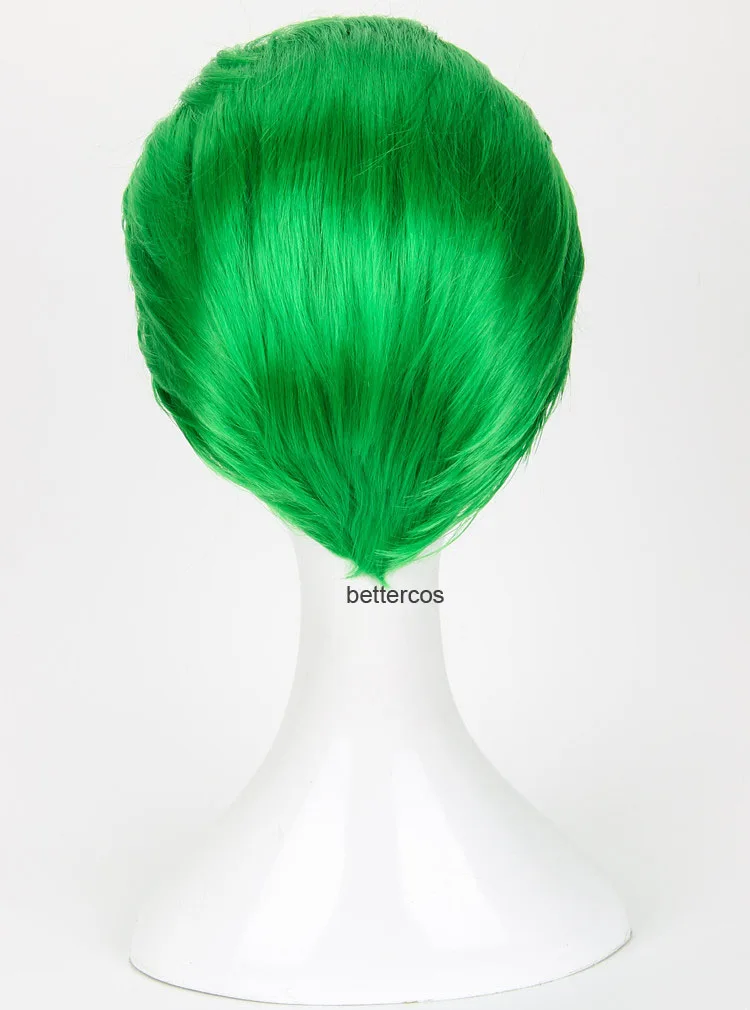 Парик для косплея Джокера термостойкий синтетический с короткими зелеными