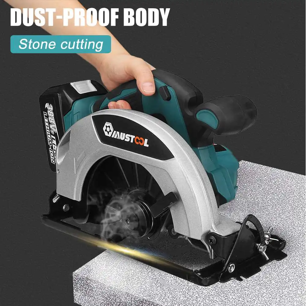 MUSTOOL 7inch Brushless Electric Circular Saw Handle Cordless Power Tools Cutting Machine For Makita 18V Battery | Инструменты