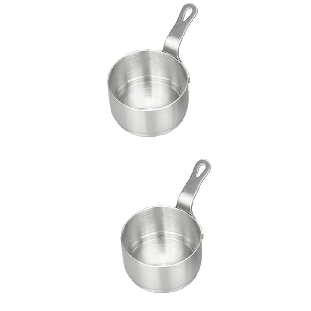 

2pcs Nonstick Saucepan Mini Milk Pan Pot for Home Kitchen or Restaurant 50ml
