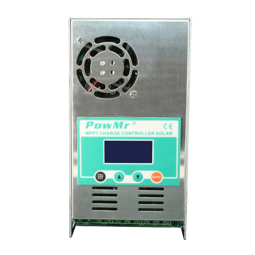Контроллер заряда PowMr MPPT для солнечной панели ЖК-дисплей 60 А 12 В 24 36 48 вход до 190 в